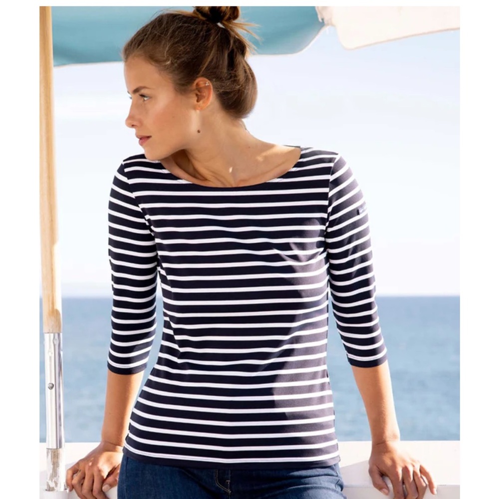 Saint James Garde Cote III Nautical Striped Sport Top